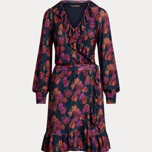 Lauren Ralph Lauren Vibrant Floral Long Sleeve Dress